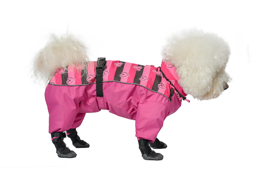 Ekskluzīvs suņu apģērbs - lietusmētelis,kombinezons ar zābakiem, M