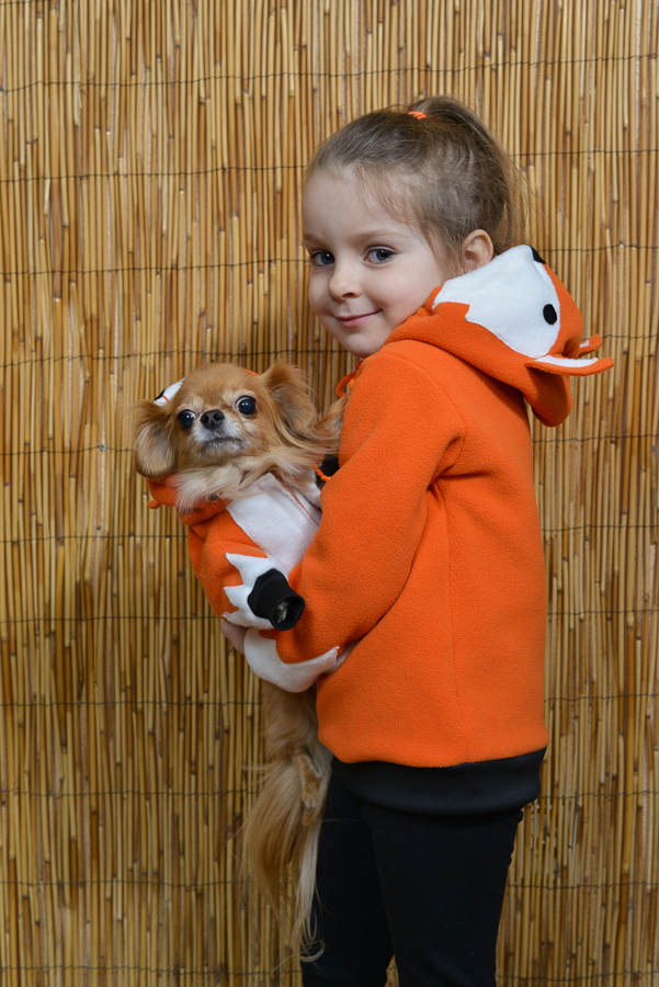 Komplekts:Siltā baika Lapsa bērnam un sunitīm Siltā baika Lapsa sunitīm,XS +S